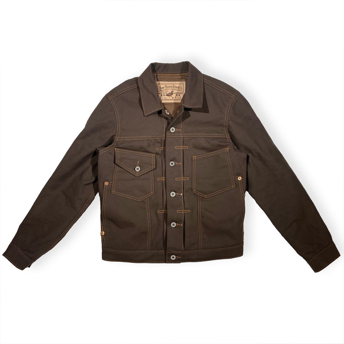 #134 18oz BROWN Duck Canvas Field Hand Jacket