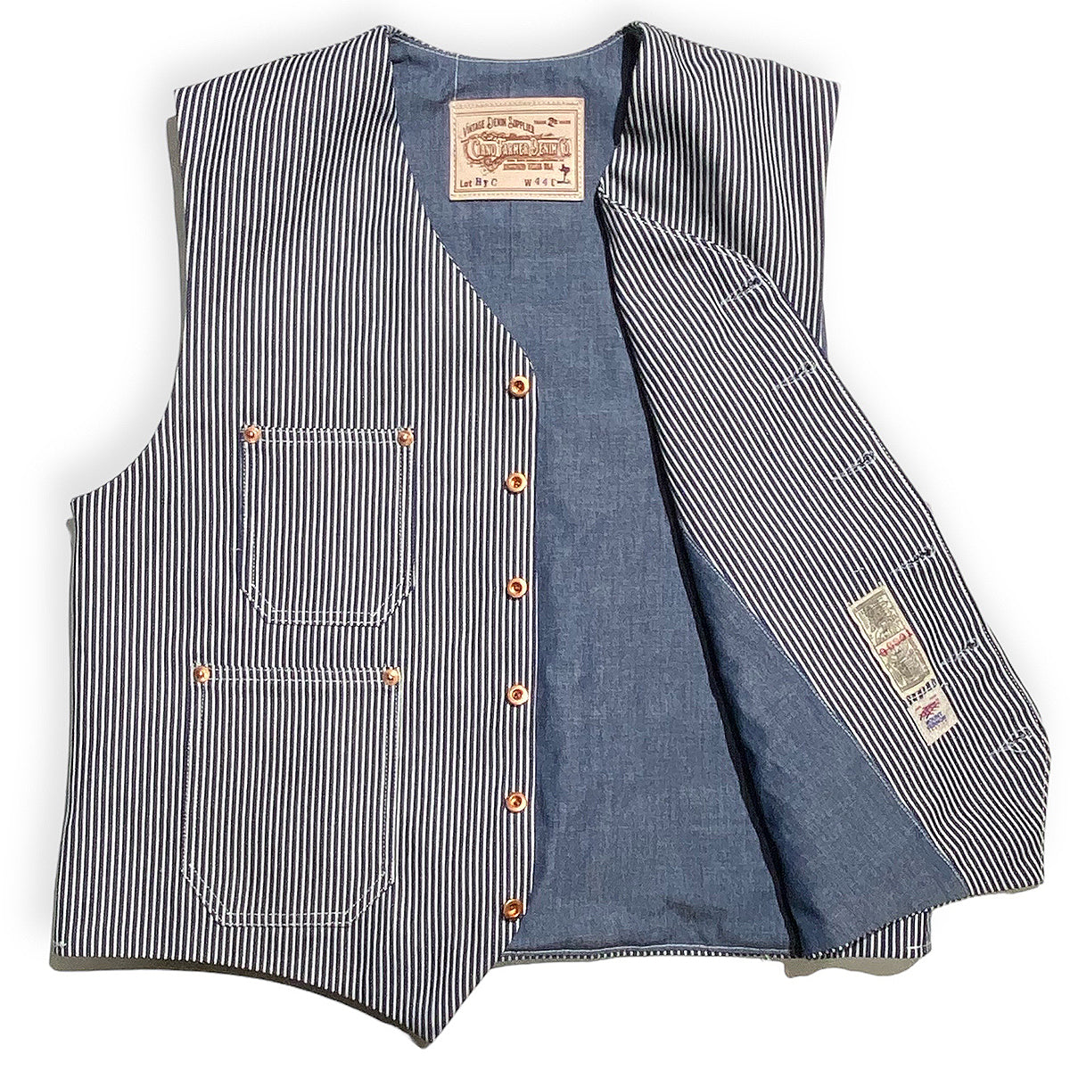 HIC 10oz HICKORY STRIPE DENIM TYPE IH ICHIRO HACHIYA 3