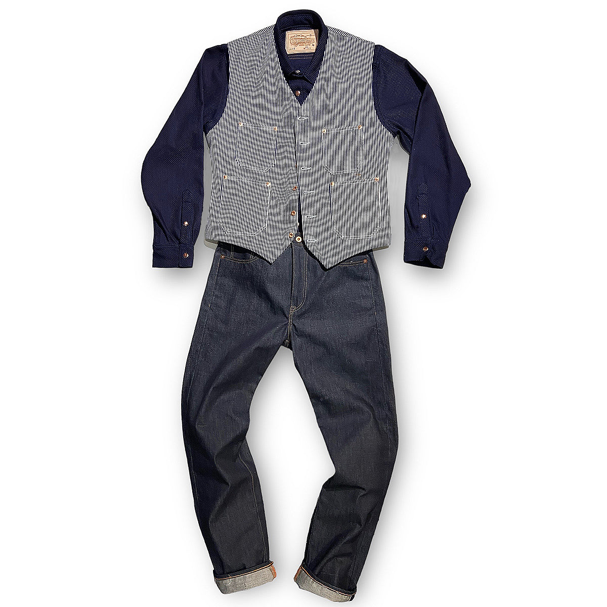 HIC 10oz HICKORY STRIPE DENIM TYPE IH ICHIRO HACHIYA 6