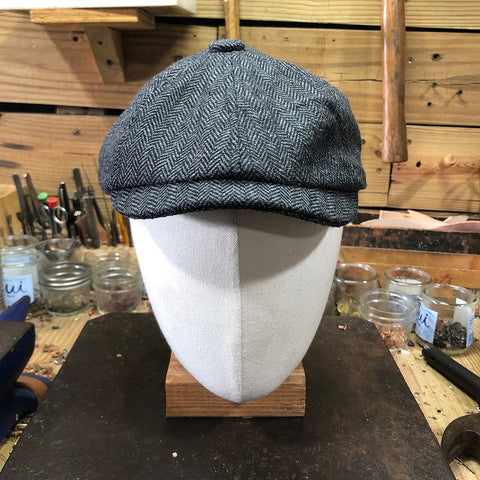 Ciano Farmer Denim Co. Paperboy 100% wool Harringbone Cap