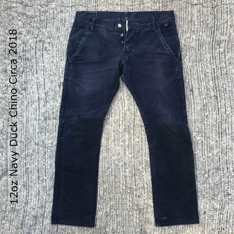 12oz Navy DUCK CNAVAS CHINO CIRCA 2018