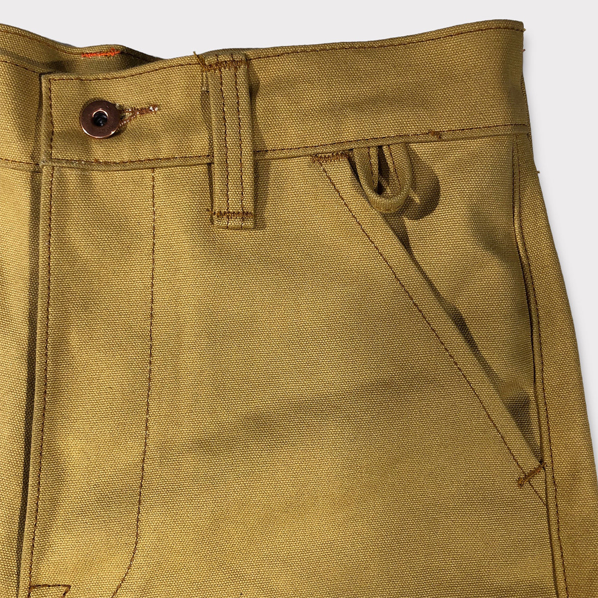 18oz Duck Canvas LITE OCHRE FIELD HAND Chino [ Back Patch Pockets ...