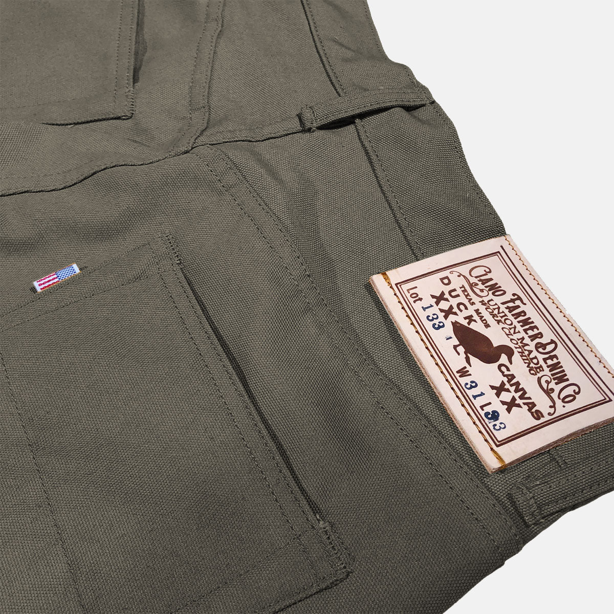 12oz Duck Canvas Olive Moss 5 POCKET Version – CFDCo.