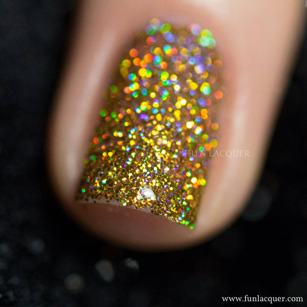 Million Dollar Dream (H) Gold Holo Glitter Nail Polish – F.U.N LACQUER