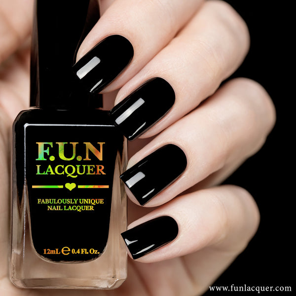 The Blackest Black Gel Polish – F.U.N LACQUER