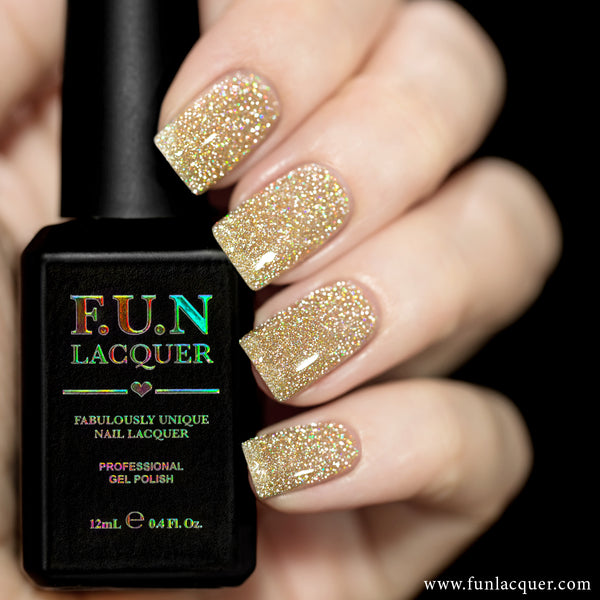 Diamond Dust Scattered Holographic Top Coat – F.U.N LACQUER