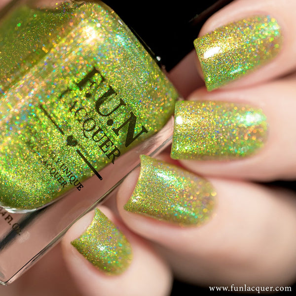 Flash Gold Diamond Dust Holographic Top Coat – F.U.N LACQUER