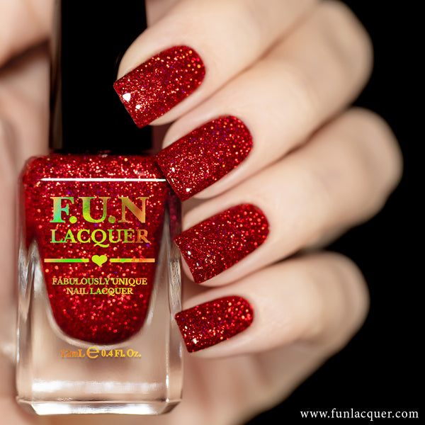 Shoe Red Holographic Nail – F.U.N LACQUER