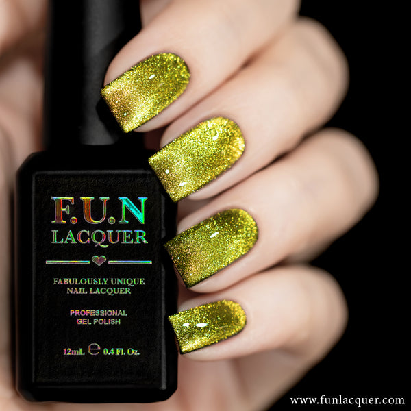 Flash Gold Diamond Dust Holographic Top Coat – F.U.N LACQUER