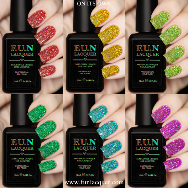 First Date Holographic Gel Glitter Nail Polish – F.U.N LACQUER