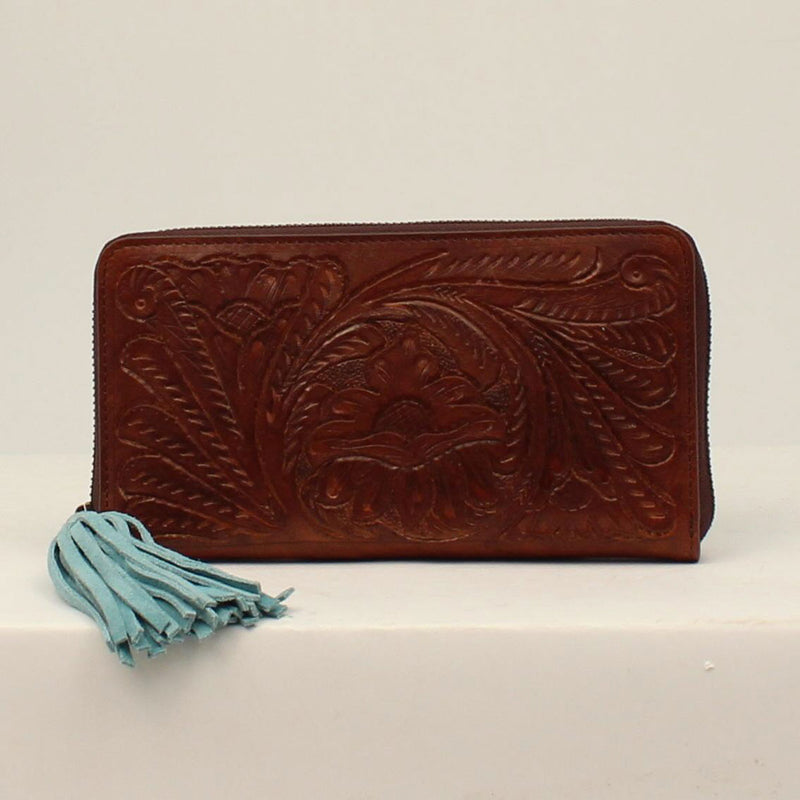 Ariat Claire Tooled Turquoise Fringe Clutch Wallet – Cowgirl Kim