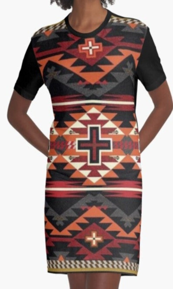 Cowgirl Kim Los Pueblo Graphic Tee Dress - Medium Only