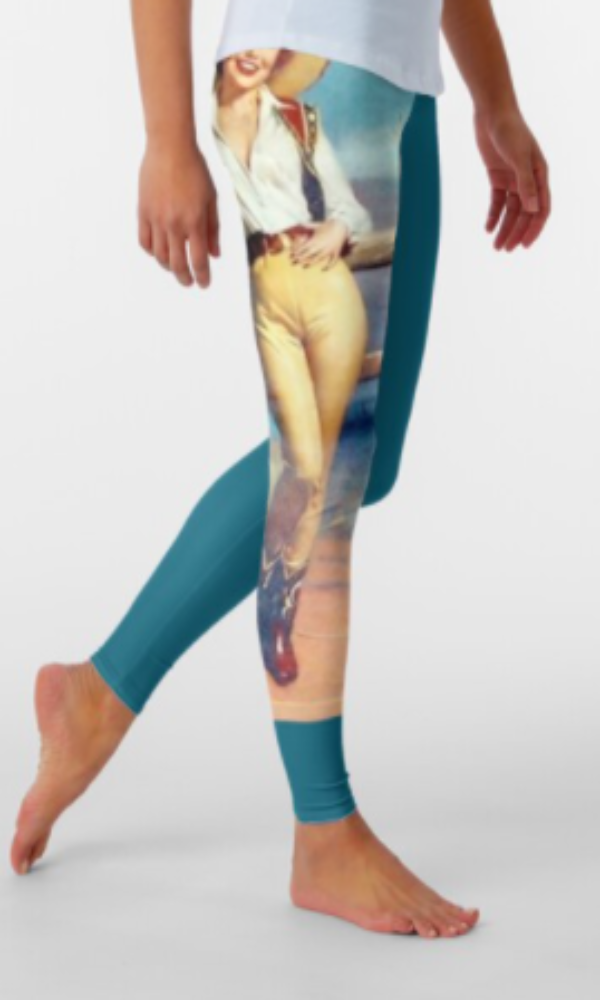 Cowgirl Kim Western Pin Up Cowgirl Leggings