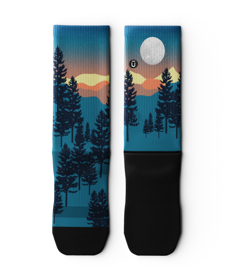 Bright Night Crew Socks - OUTWAY product image