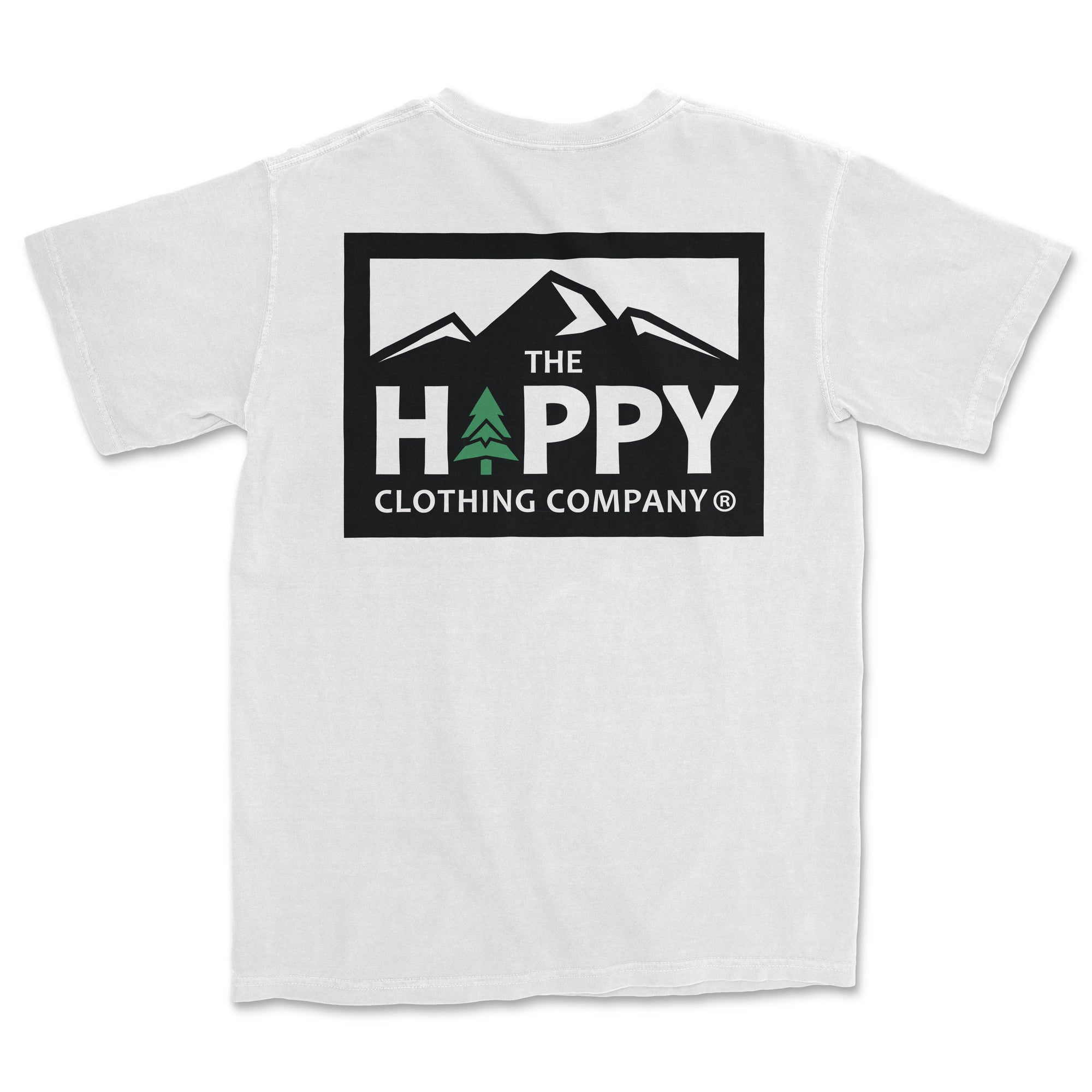 Logo Label Heavyweight Pigment-Dyed Tee - The Happy Clothing Company