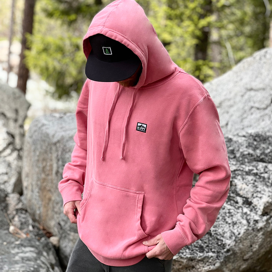 Nature-Dyed Unisex Hoodie w / Logo Label, 🏔️ Mountain Edition