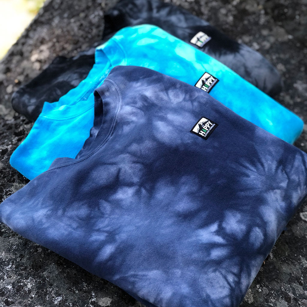 Tie-Dyed Unisex Crew W / Logo Label | Space Edition | Space Dust / M