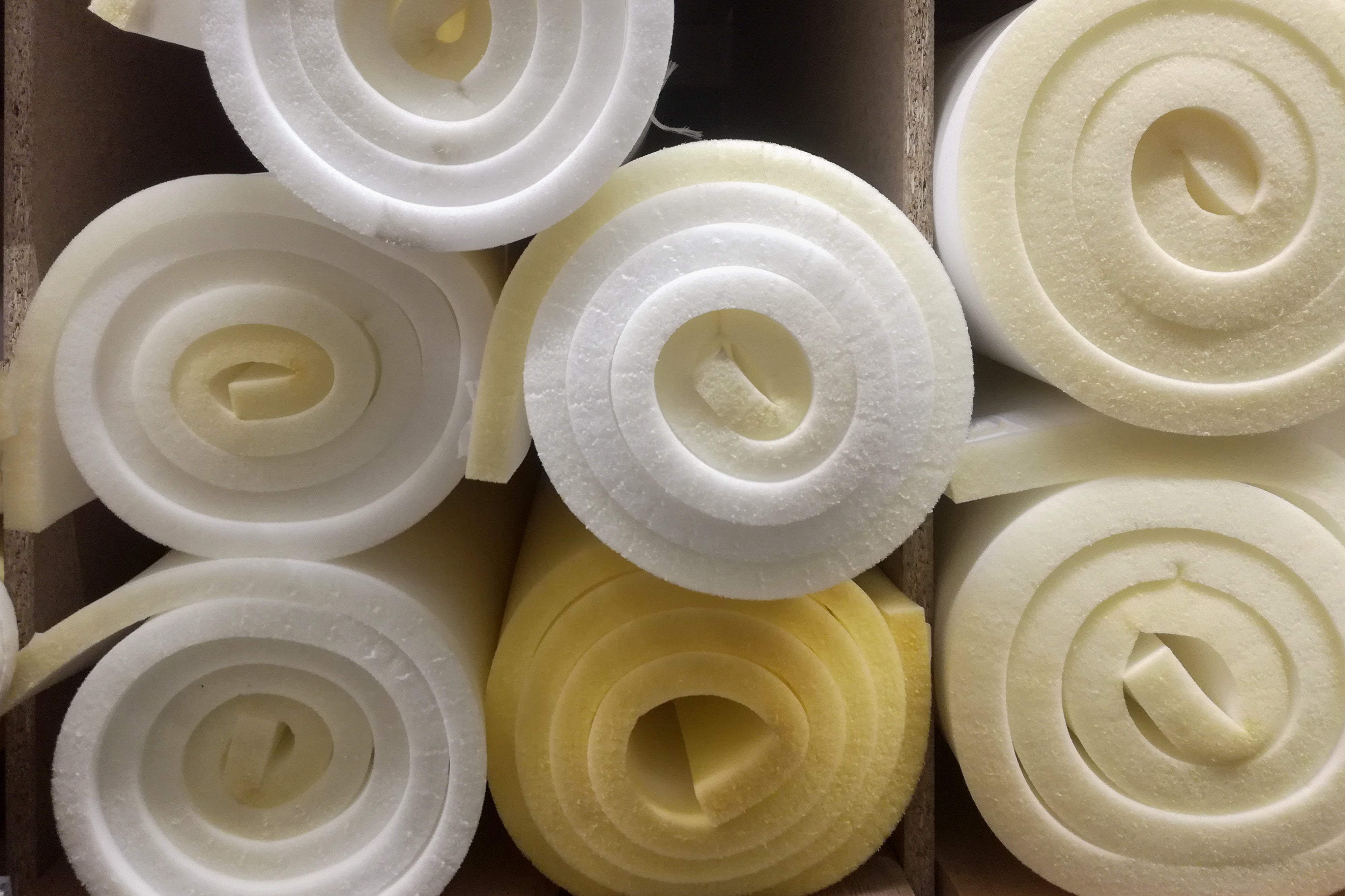 White Foam Rubber Rolls