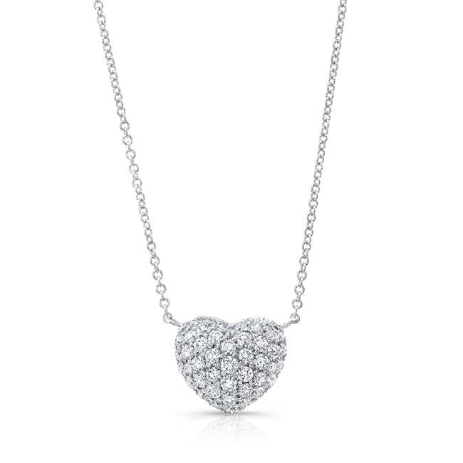 Diamond Full Heart Necklace | bespoke fine jewelry | Alexandra Jules