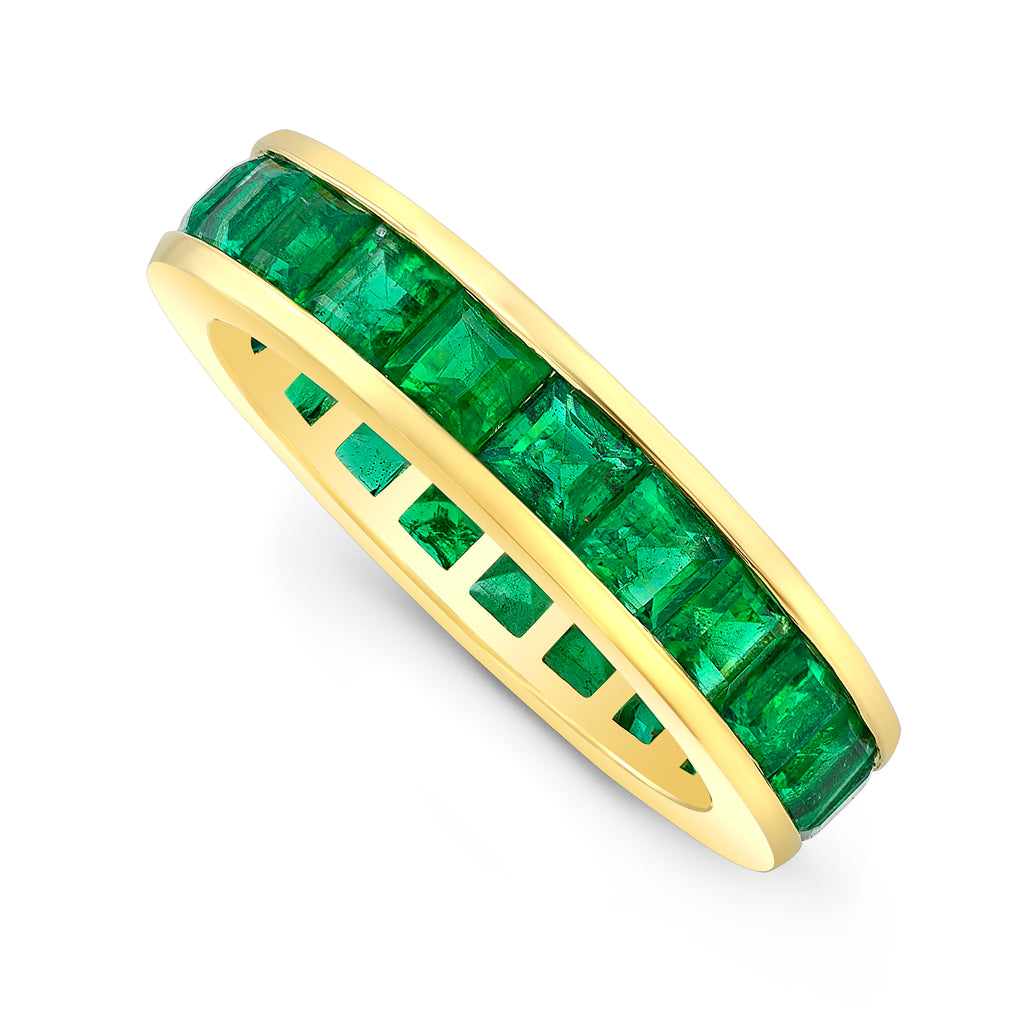 Square Emerald Eternity Ring 