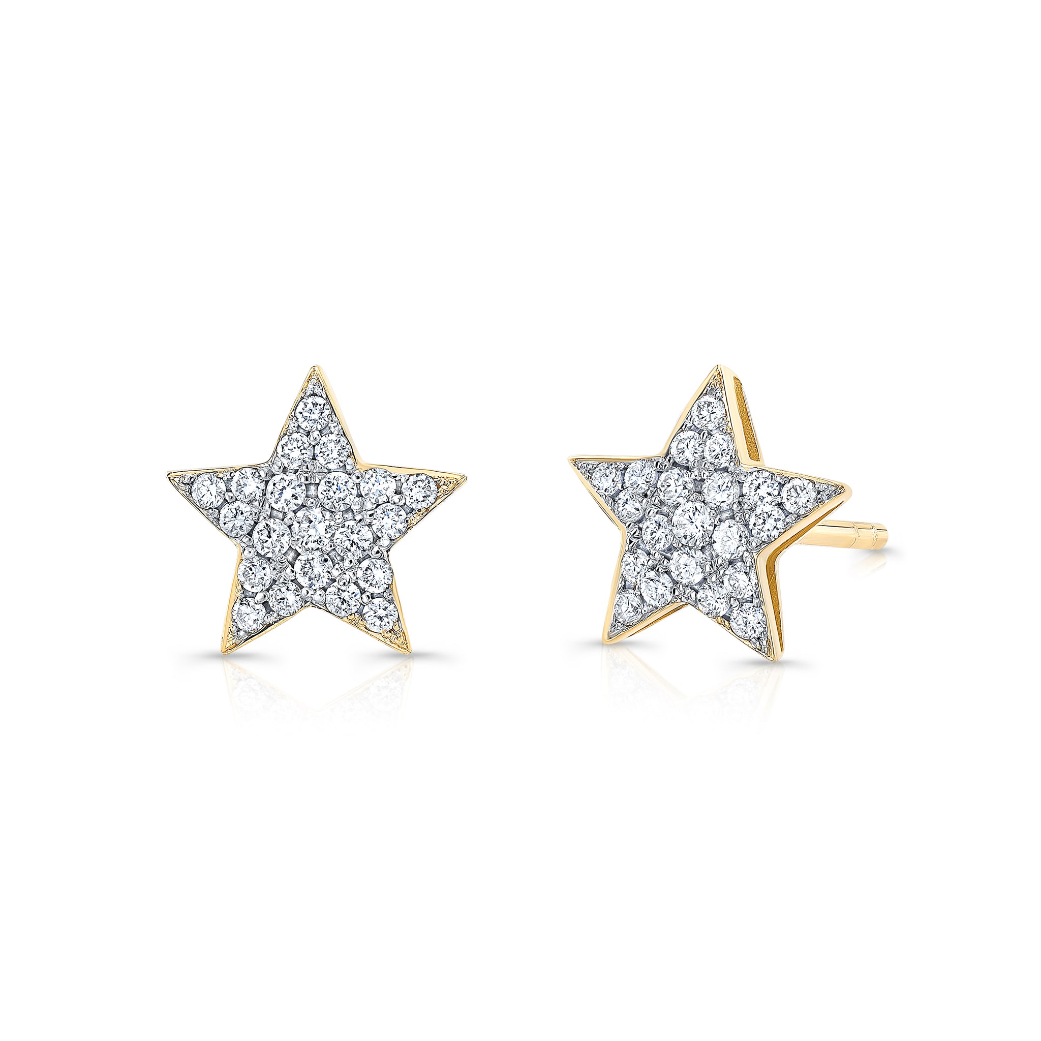 Petite Diamond Star Earrings | bespoke fine jewelry | Alexandra Jules