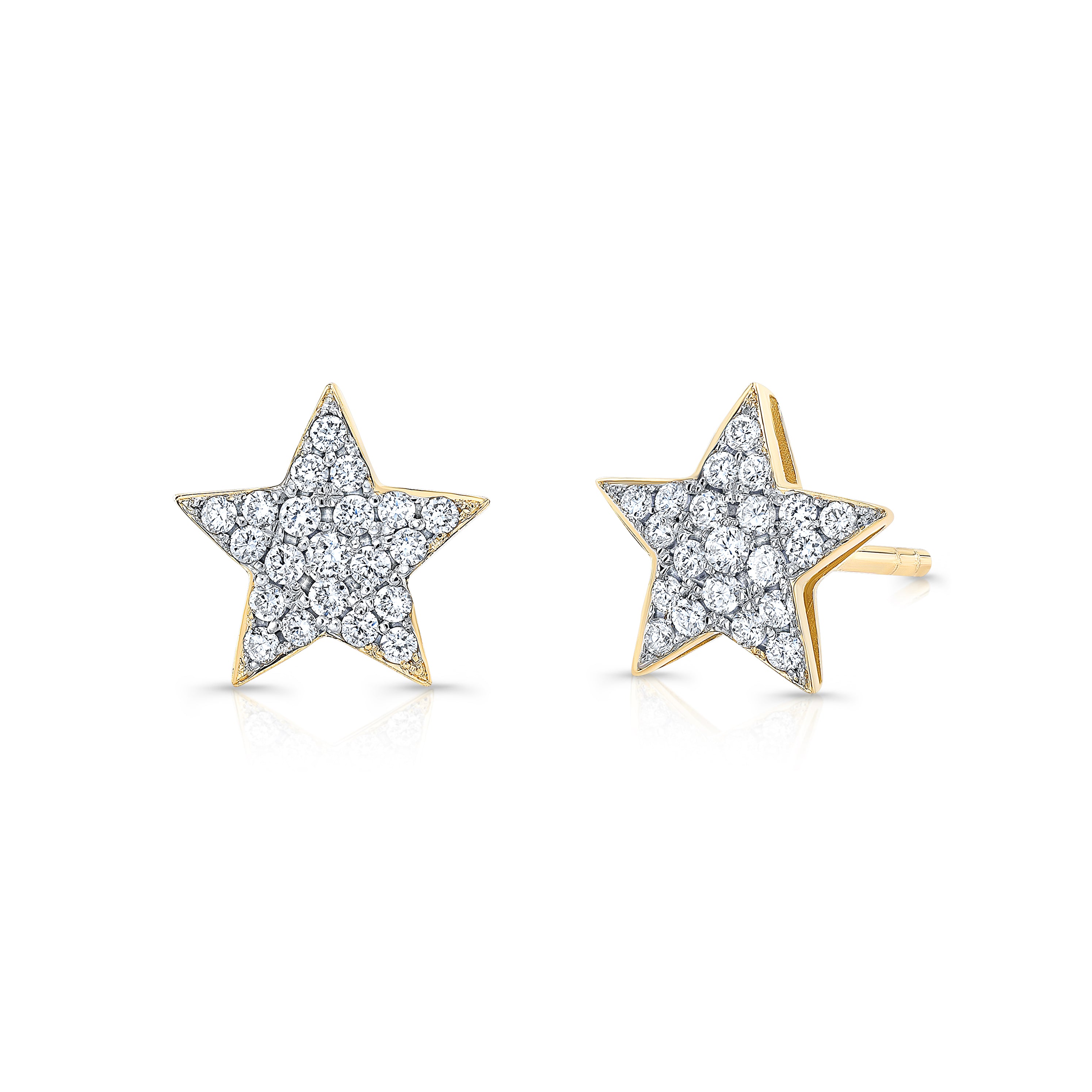 Petite Diamond Star Earrings | bespoke fine jewelry | Alexandra Jules