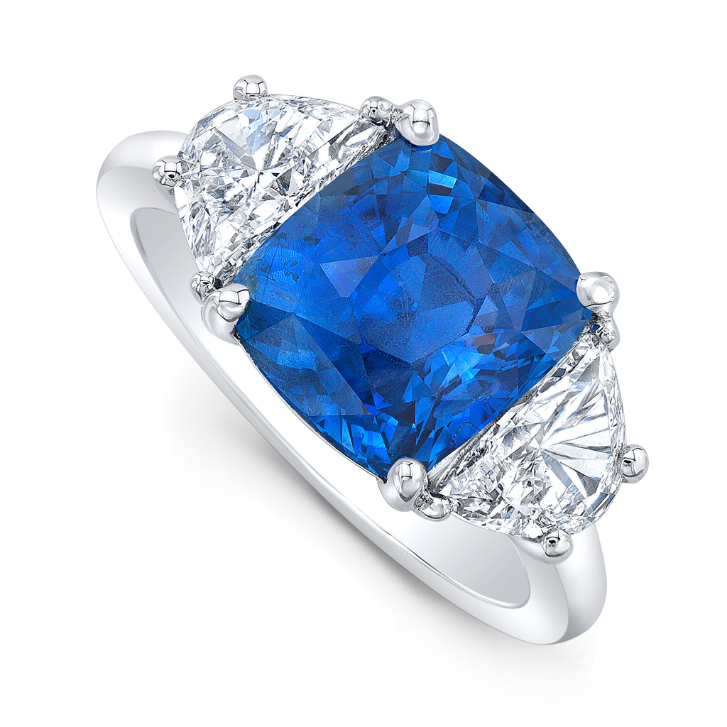 Bespoke Sapphire & Diamond Ring | bespoke fine jewelry