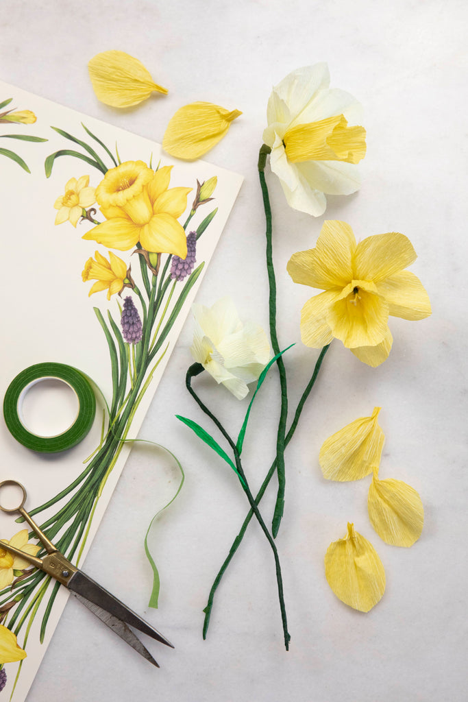 How to Make Crepe Paper Daffodils