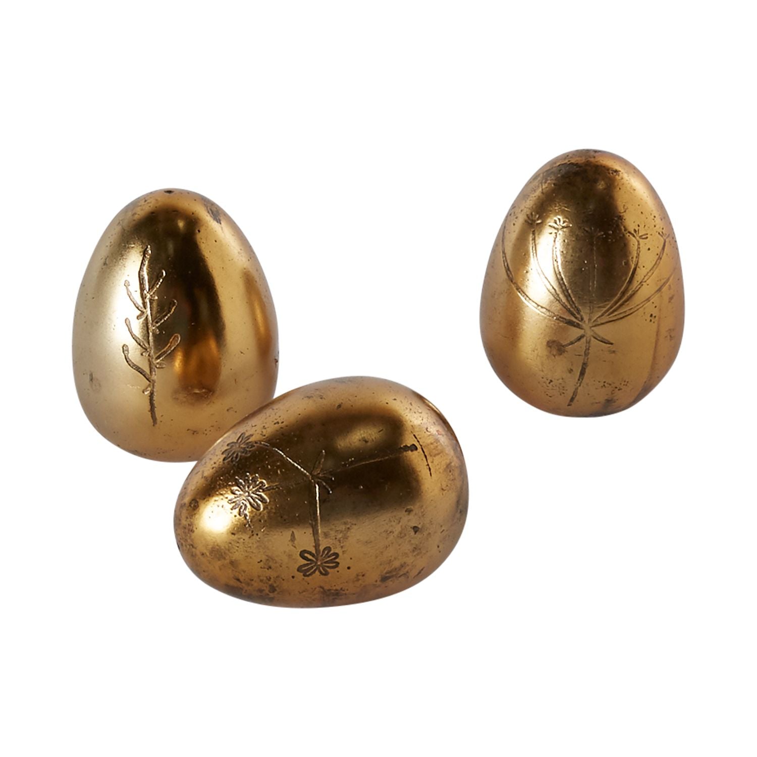 Golden Eggs, Set of 3 Eggs