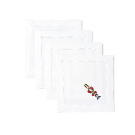 Nutcracker Cocktail Napkins, Set of 4