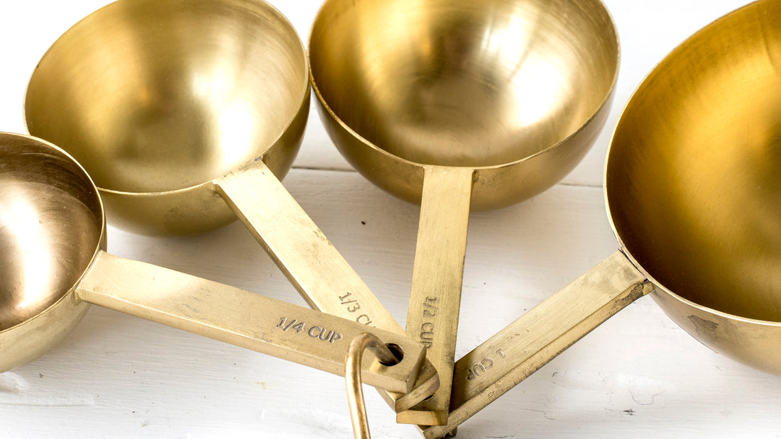 Copper-Brass: Measuring Spoons for the Stylish Kitchen – The Punctilious  Mr. P's Place Card Co.