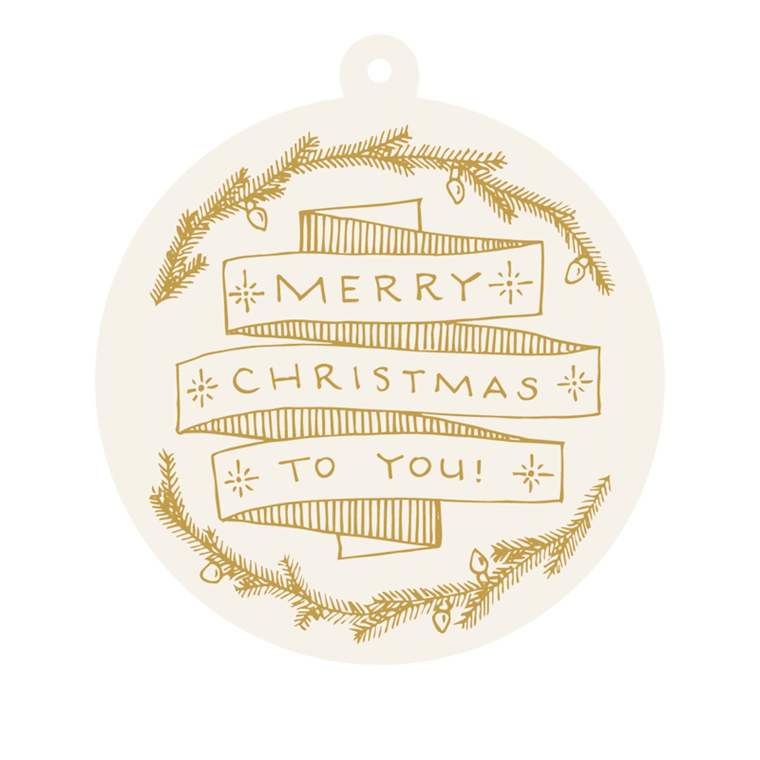 Merry Christmas To You Gift Tag