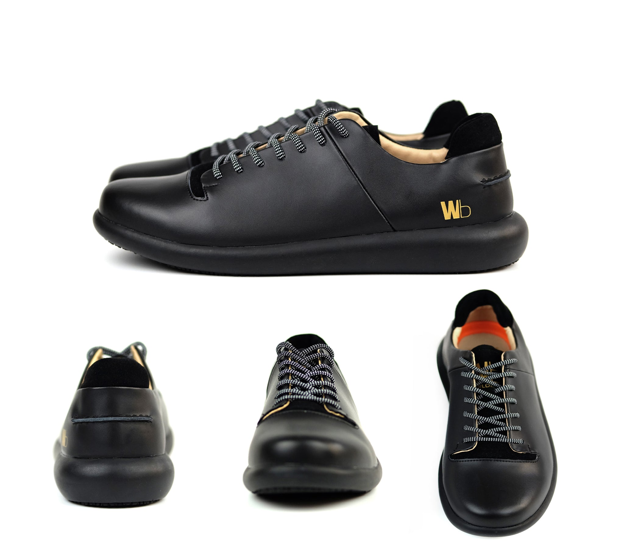 black designer sneakers