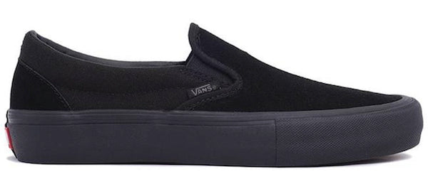 vans slip on blackout