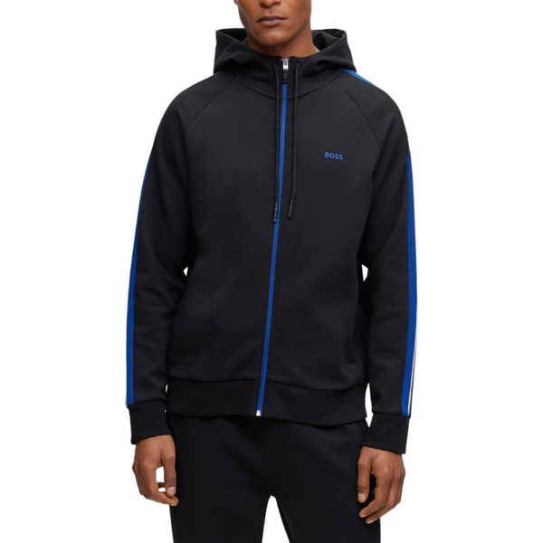 BOSS Men's Cotton-Blend Zip-Up Track Suit with Embroidered Logo