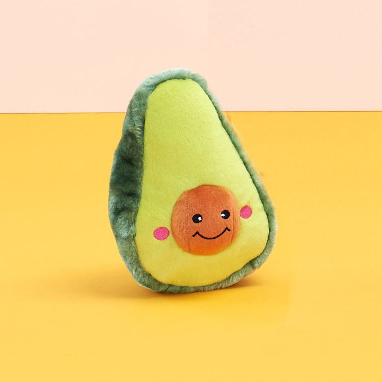 avocado plush dog toy