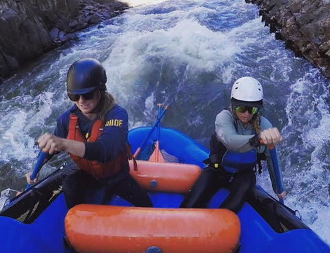 Two Women Rafting the Royal Gorge
