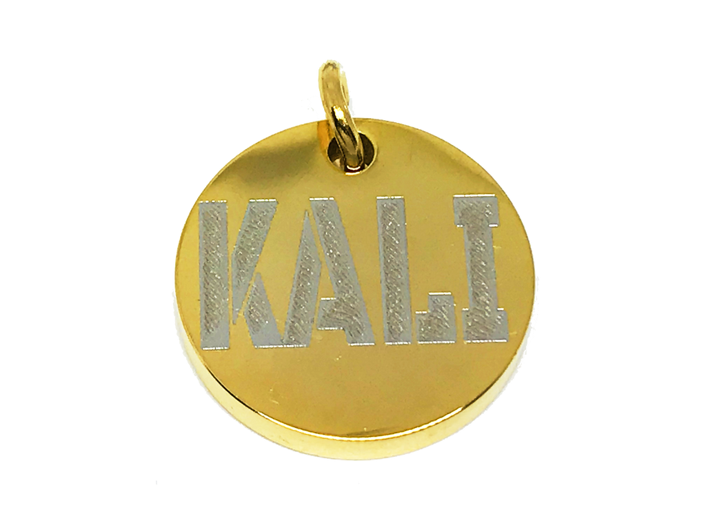 custom gold dog tags