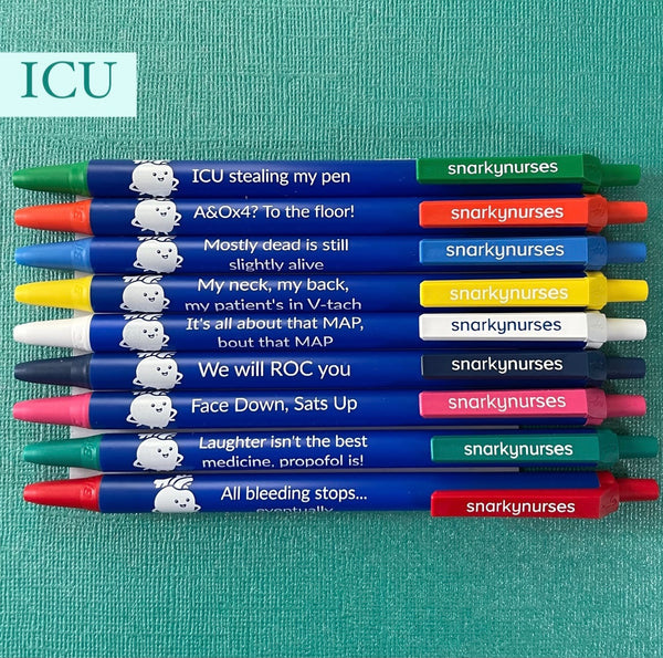 Psych Snarky Pens Black Ink Pens for Nurses Nurse Practitioners