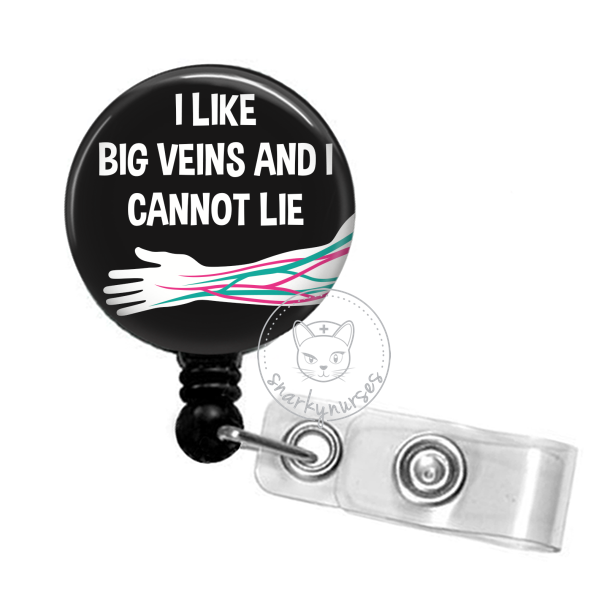 Size Matters Badge Reel, Phlebotomy Badge Reel, Phlebotomist Badge Reel,  Funny Badge Reel, Retractable Badge Holder, Nurse Gifts 