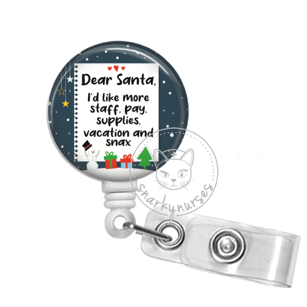 Badge Reel: Santa & IV Elves – snarkynurses