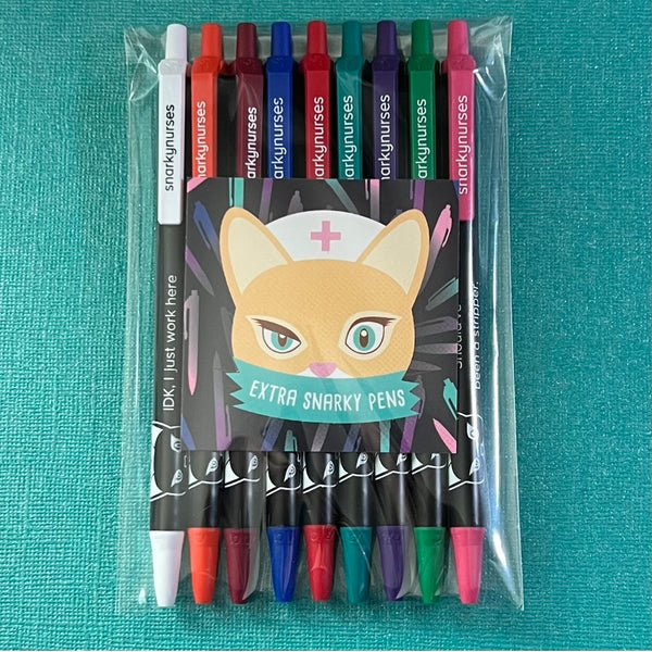 Snarky Pens: Nursing School (Set of 9 Pens) – snarkynurses