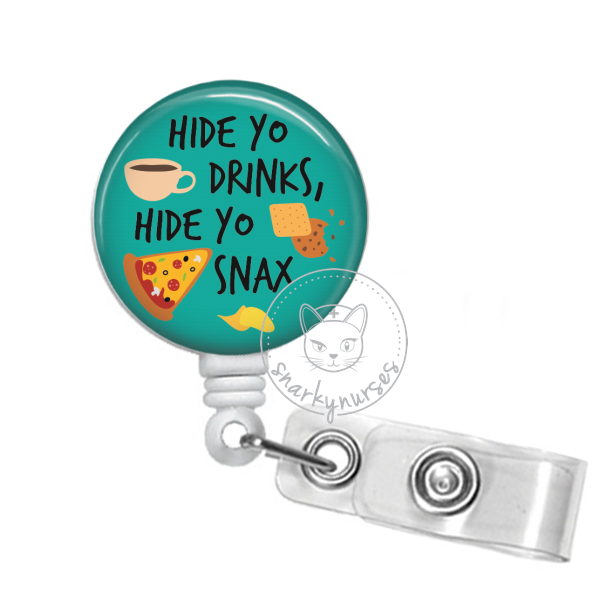 You Can't Live a Full Life on an Empty Stomach Badge Reel + Topper