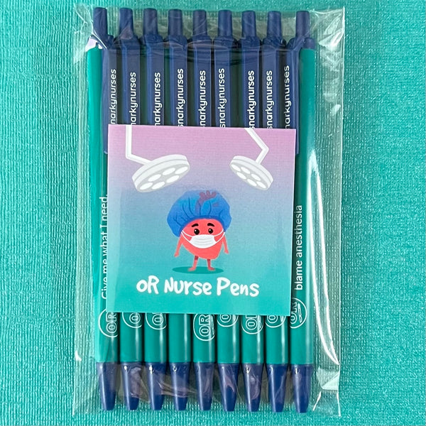 Snarky Pens: Nursing School (Set of 9 Pens) – snarkynurses