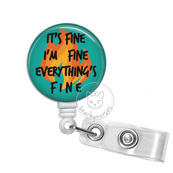 Badge Reel: Dumpster Fire - Multiple Colors – snarkynurses