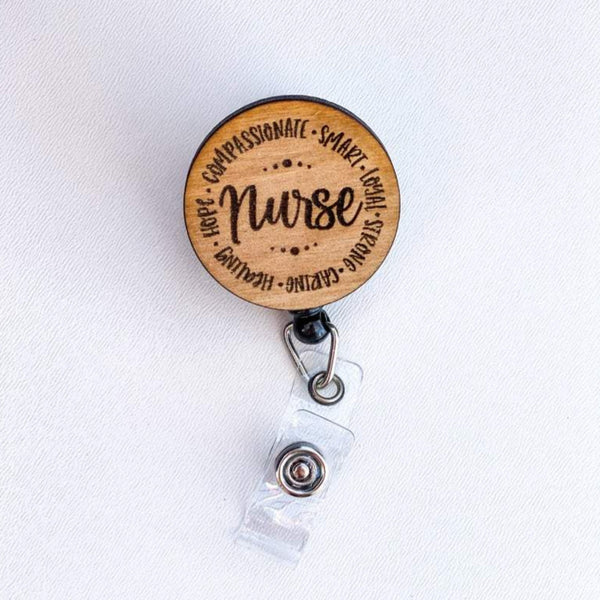 Wooden Badge Reel: Labor & Delivery Nurse – snarkynurses