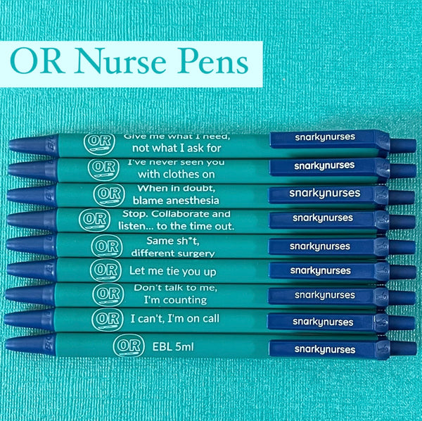 8 PC Nurse Pens Funny Nurse Pens Bulk Snarky Cute Novelty Nurses Pen Set  For Nur