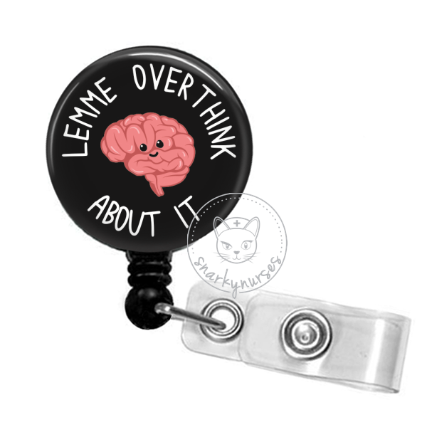  It's Probably Fine Funny Badge Reel, Retractable Name