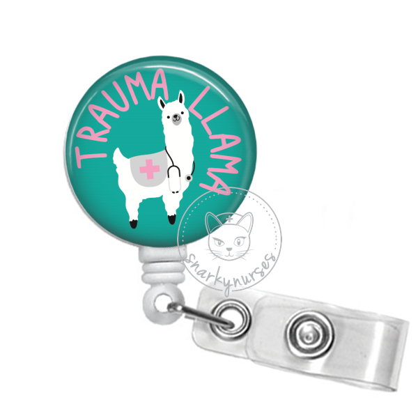 Andaz Press Retractable Badge Reel Holder with Clip, Heavy Duty Metal Name  Tag ID Key Belt Clip Runs with Trauma Shears, Essential Nurse, RN, Medical