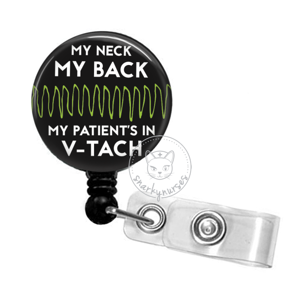 I Fib A Lot Badge Reel, Nurse Badge Reel, EKG Badge Reel, Retractable ID Badge Holder, Cardiology Badge Reel, Atrial Fibrillation Badge Reel